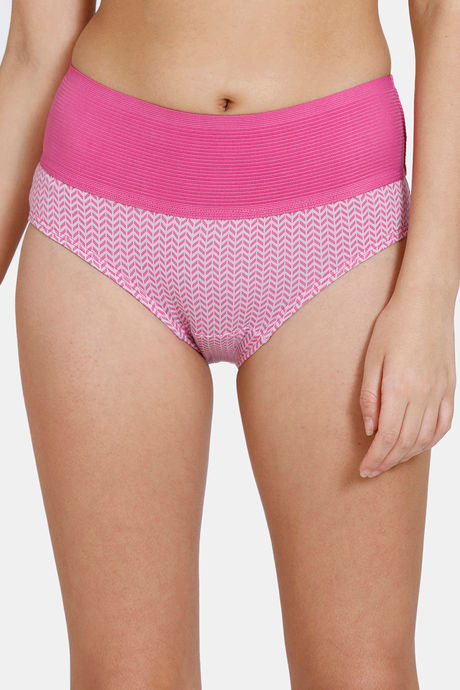 Zivame Anti-Microbial High Rise Full Coverage Tummy Tucker Hipster Panty (Pack of 2) - Multicolor — image 2